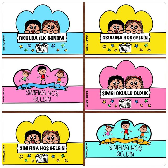 Okulumda İlk Günüm Taçlar