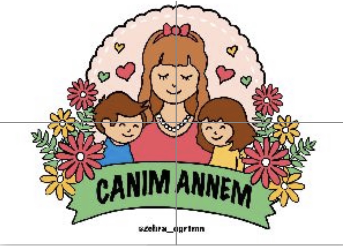 4 A4 Canım Annem Renkli