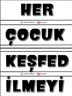 Her Çocuk Keşfedilmeyi Bekleyen Bir Yıldızdır Kapı Süsü Yazı Şablonu 2 RENKSİZ