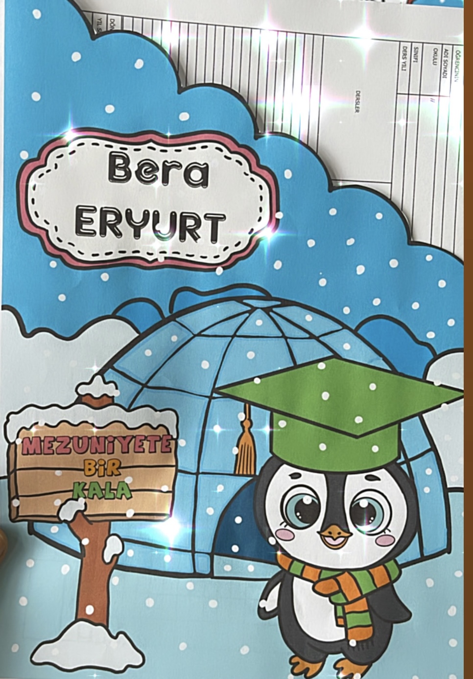 Penguenli Karne Kılıfı ( Mezuniyet )