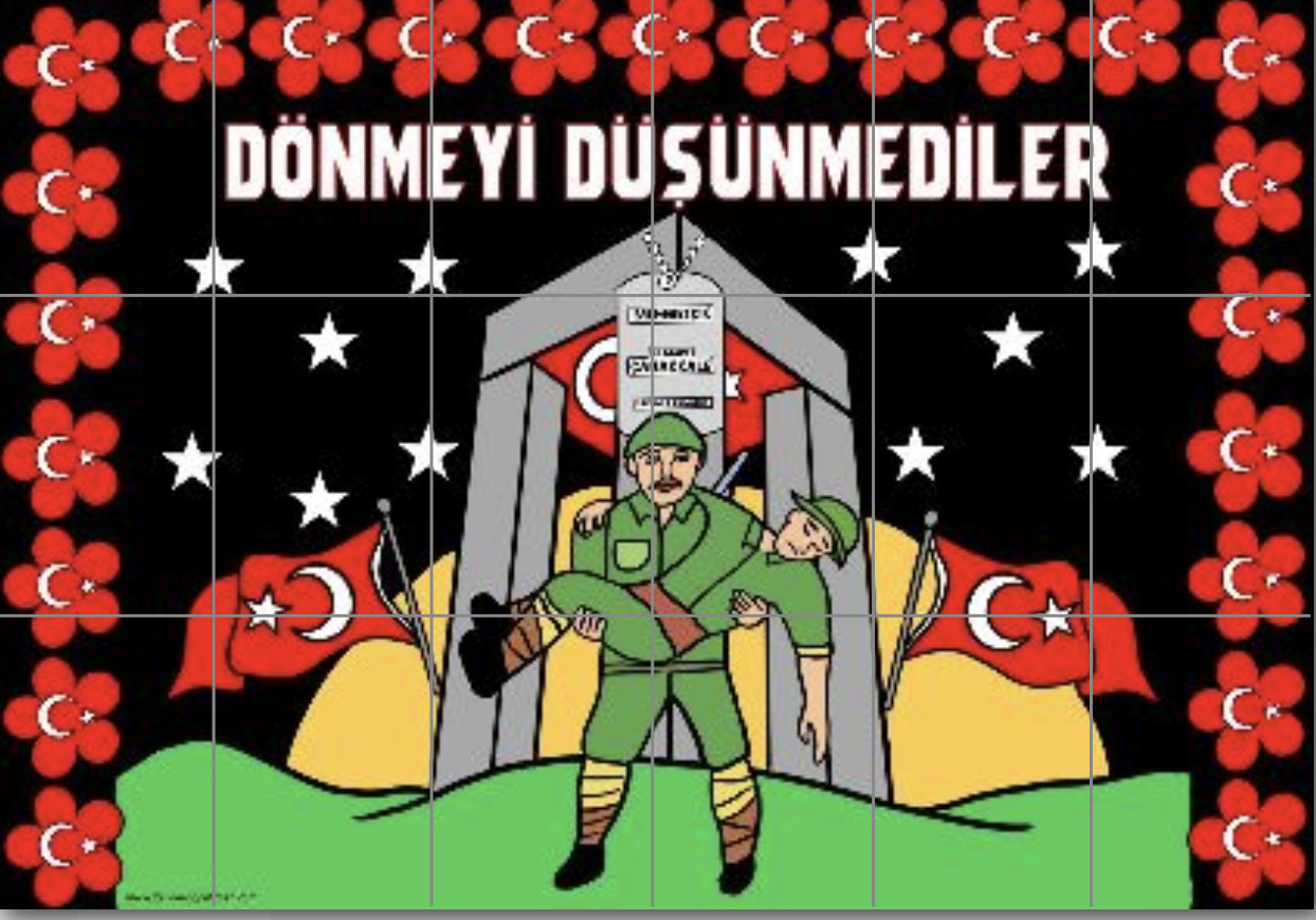 18 A4 Dönmeyi Düşünmediler Panosu Siyah Arka Planlı