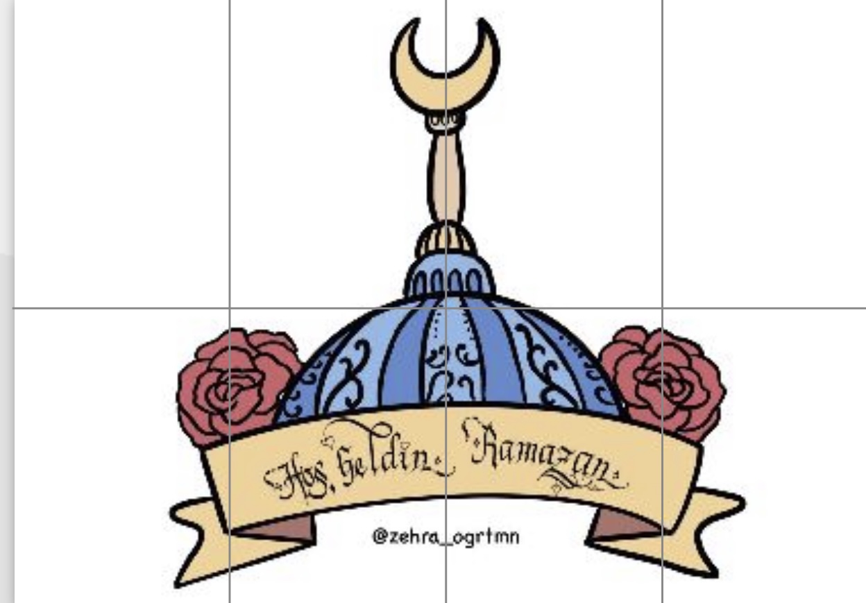 (Pano 2) 8 A4 Hat Yazılı Cami Hoş Geldin Ramazan