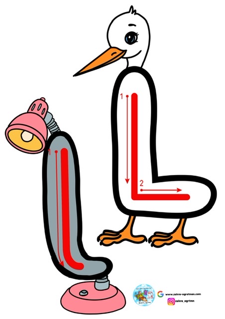 L Sesi İnteraktif Defter Etkinliği ( Kes Yapıştır )