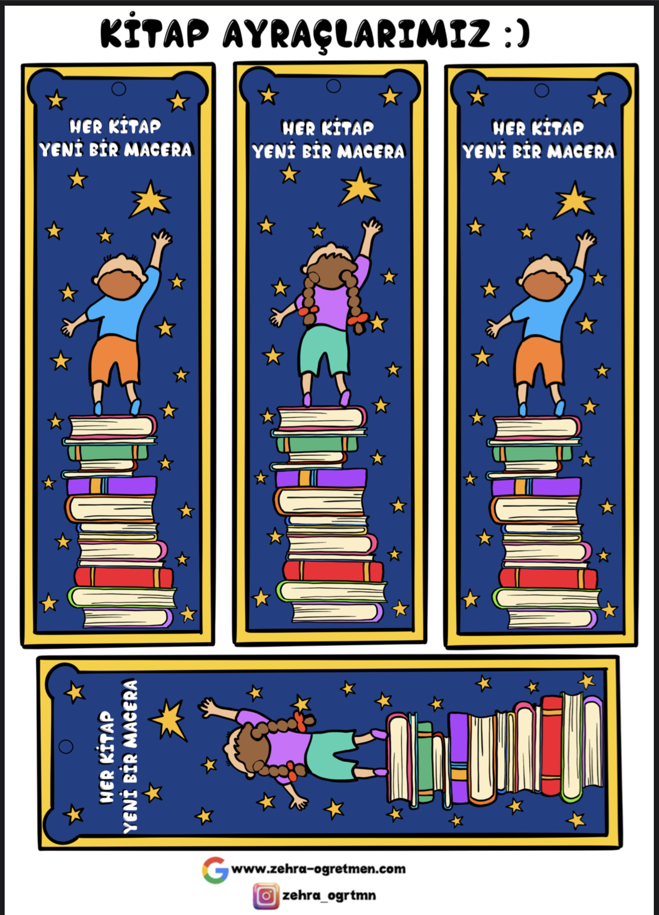 Kitap Ayracı ( Tamamı Boyalı)