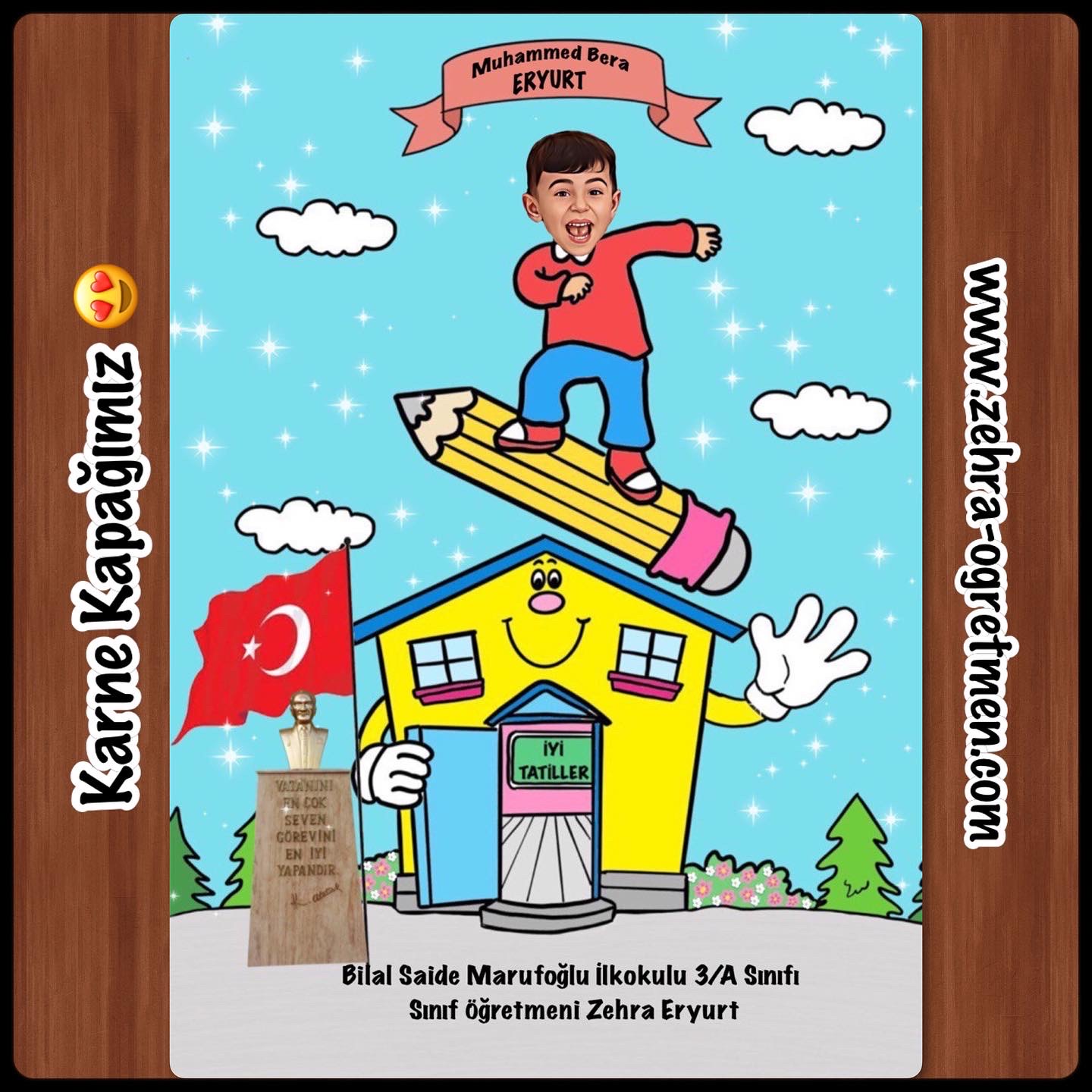 Kafa Eklemeli Karne Kapağı Etkinliği