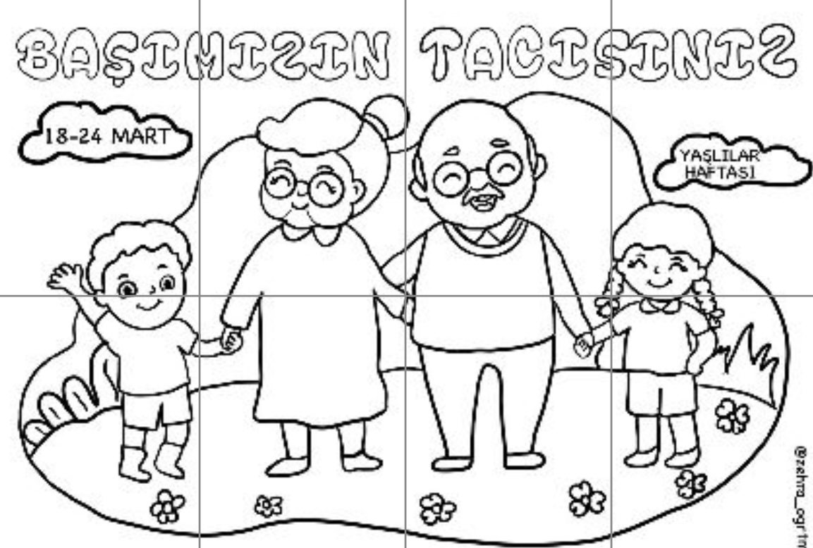 Başımızın Tacısınız 8 A4 Grup Boyama Çalışması