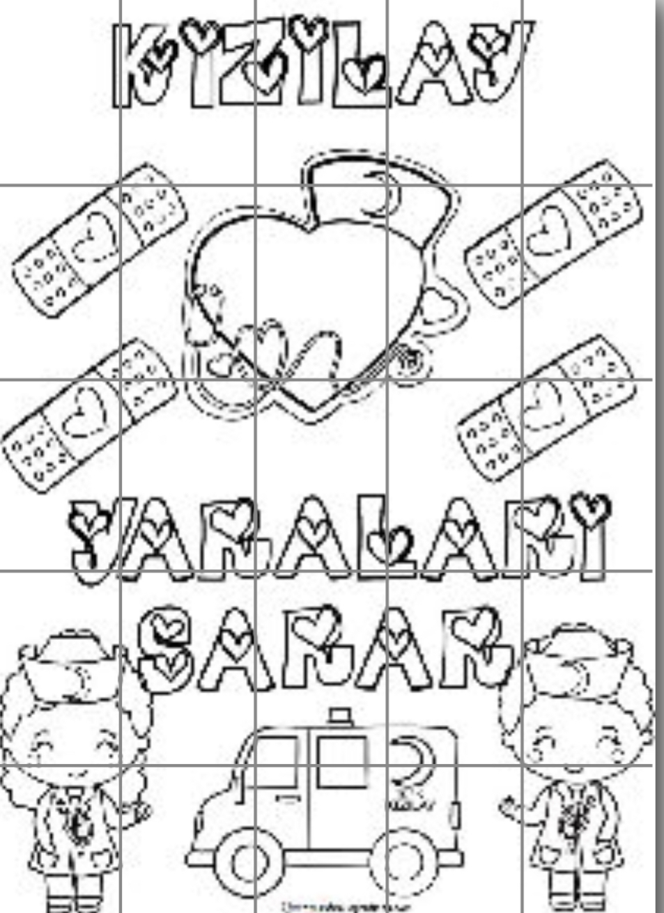 25 A4 Kızılay Haftası Grup Boyama Çalışması