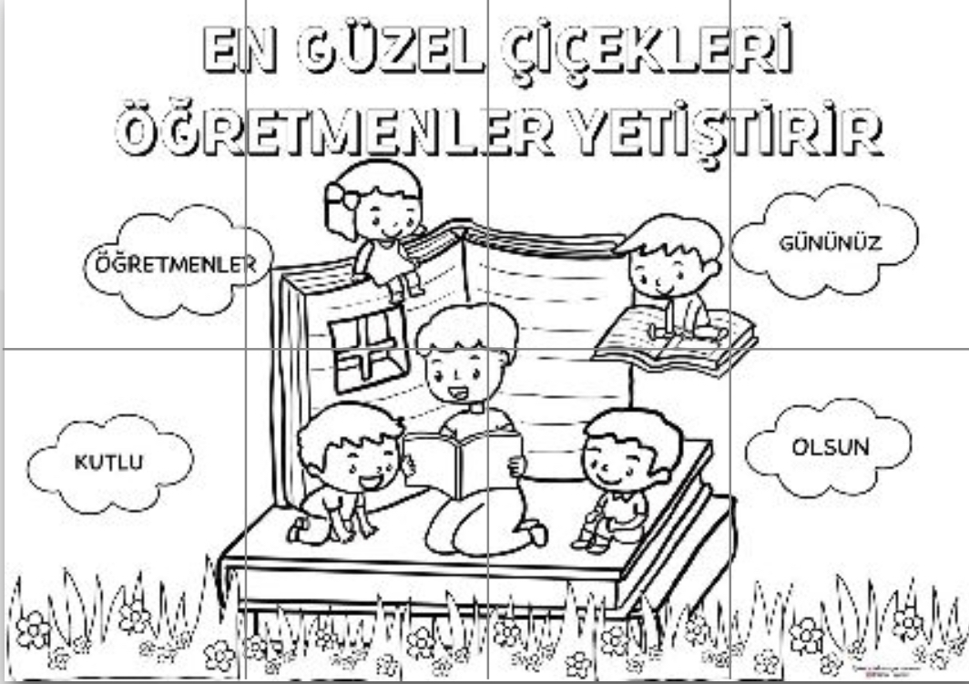 8 A4 Grup Boyama Çalışması Pano 3