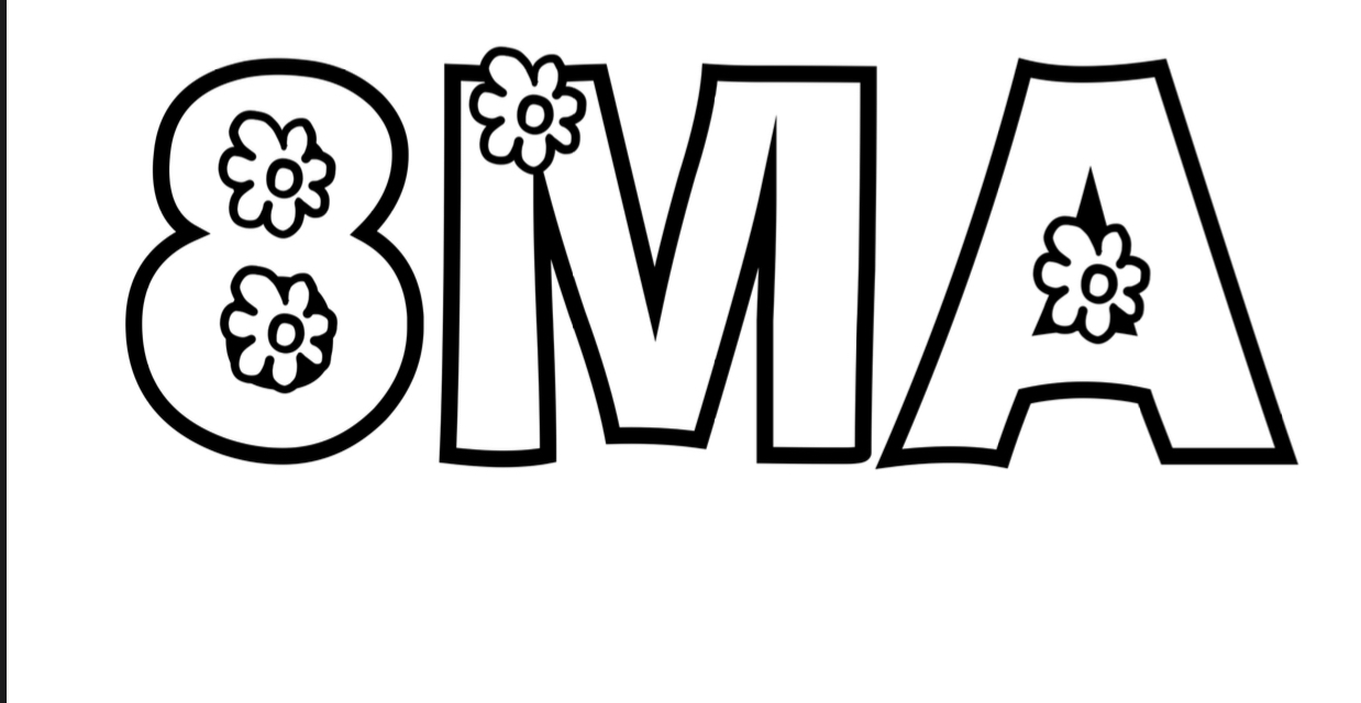 Çiçekli 8 Mart Renksiz