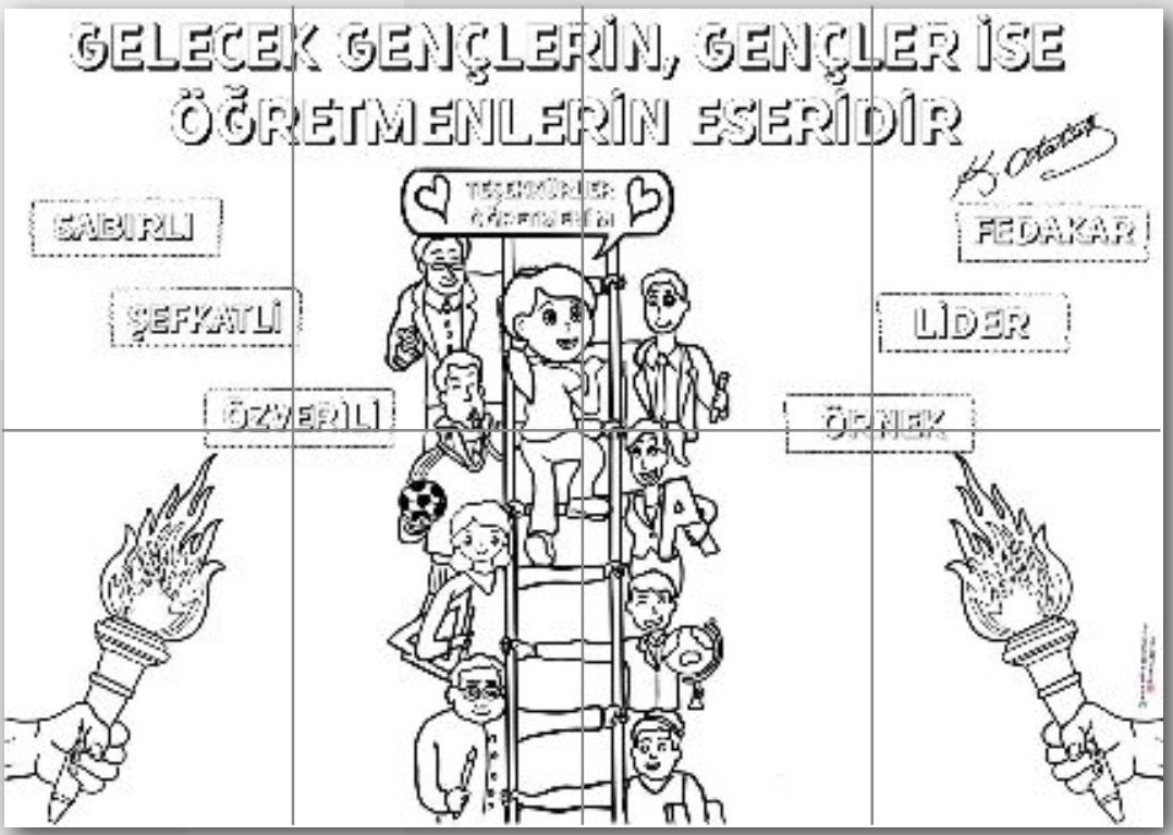 8 A4 Grup Boyama Çalışması Pano 2