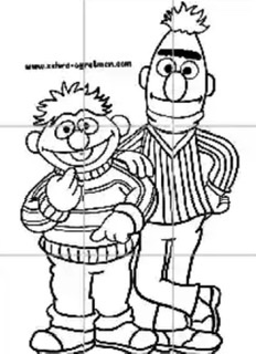 9 A4 Susam Sokağı Karakteri 2 RENKSİZ