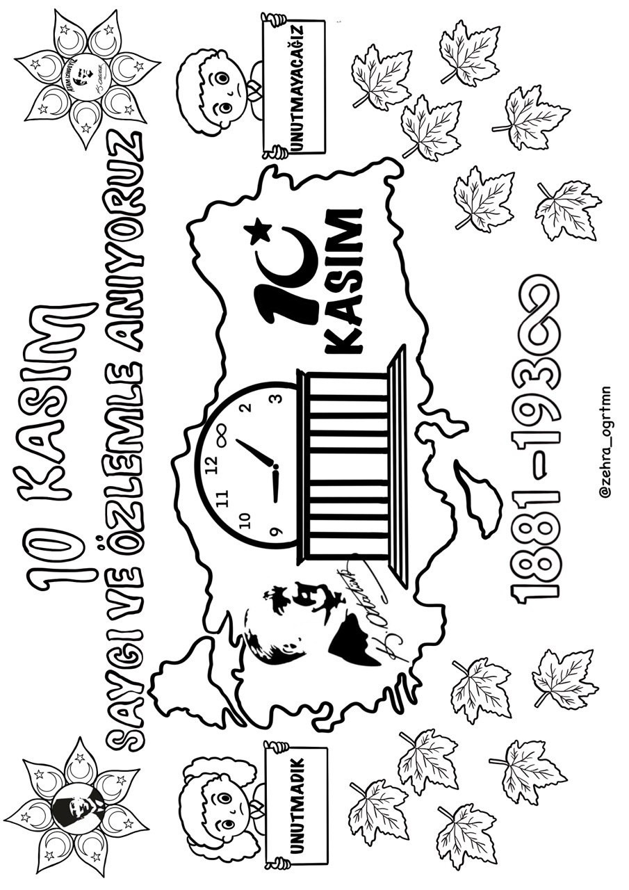 (1 a4) 10 Kasım Boyama Çalışması