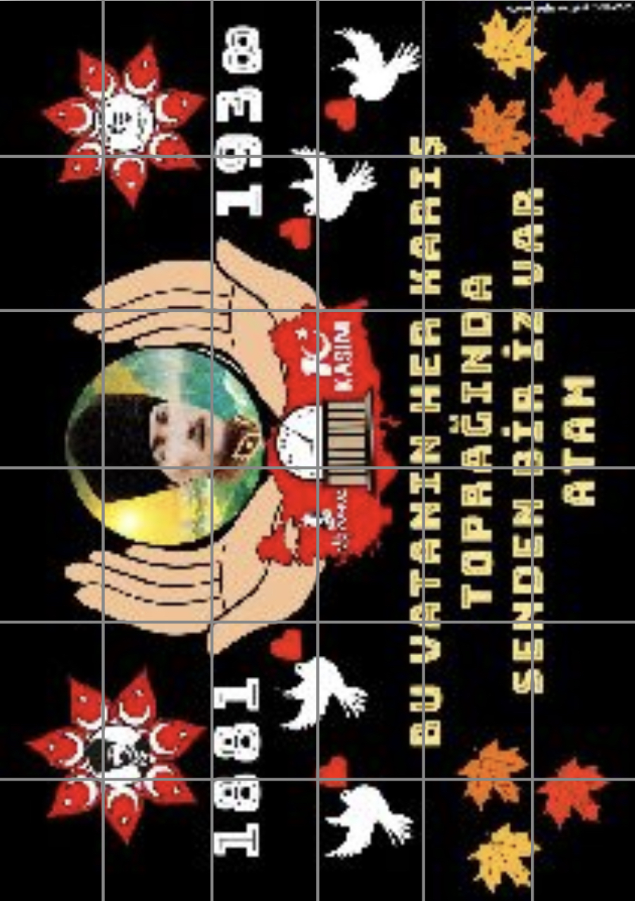 36 A4 Bu Vatanın Her Karış Toprağında Senden Bir İz Var Atam Panosu RENKLİ