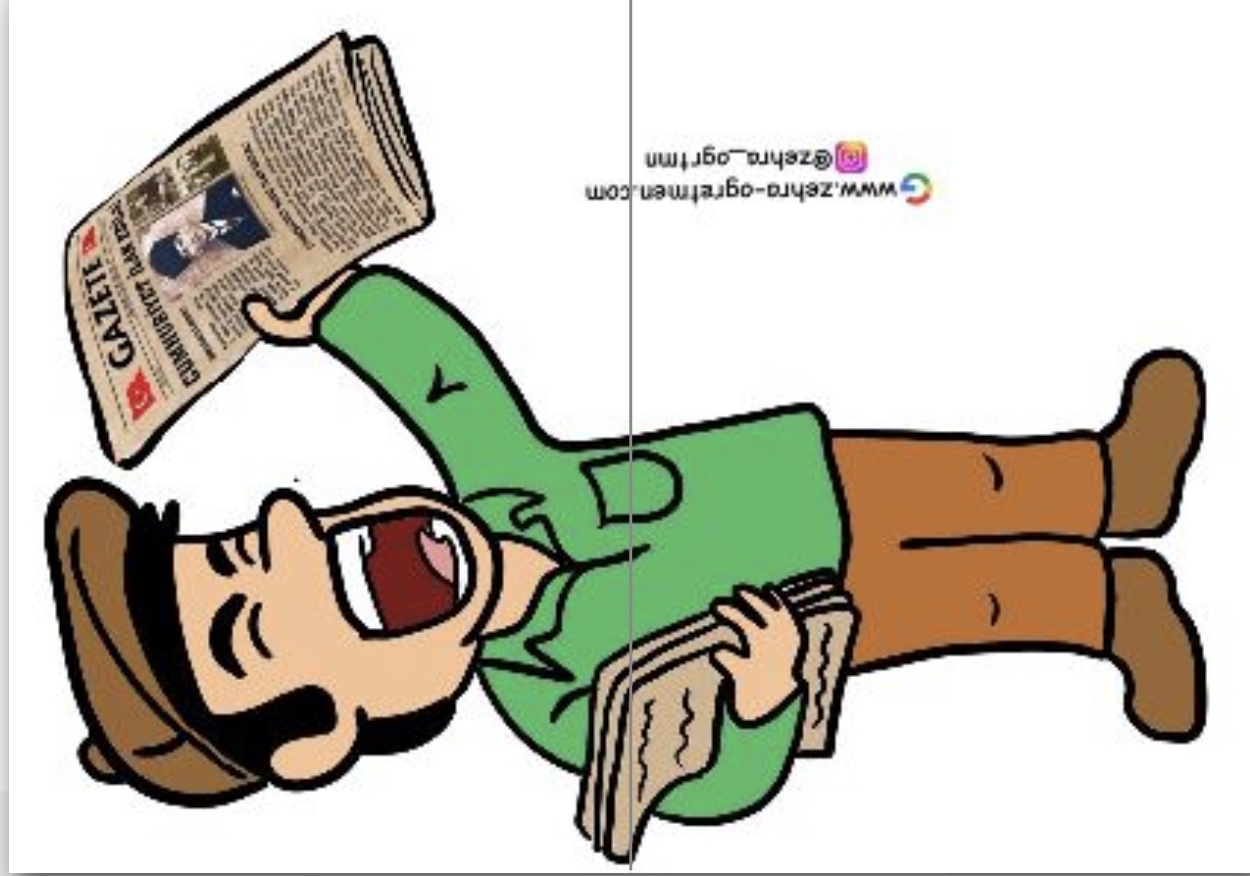 2 A4 Gazete Satan Çocuk 2 RENKLİ