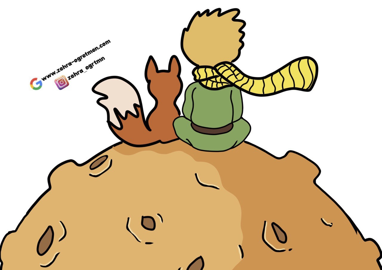 2 A4 Küçük Prens RENKLİ