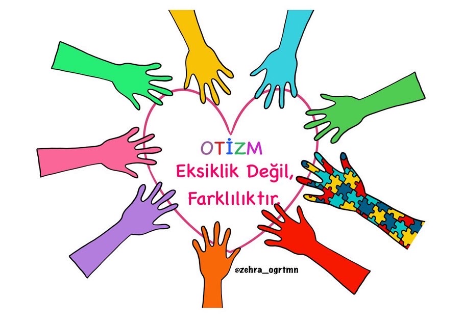 Otizm Farkındalık Günü Pano Görselleri ( A4 RENKSİZ)
