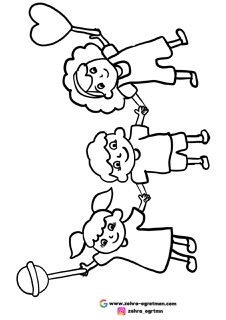 9 A4 Çocuklar Bayram Panosu RENKSİZ