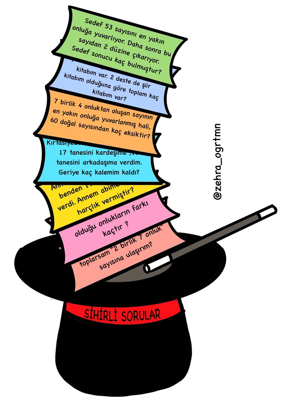 Sihirli Sorular ( Toplama Çıkarma Problemleri)