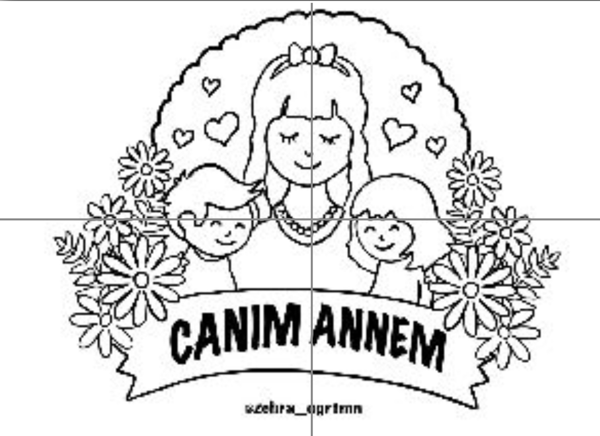 4 A4 Canım Annem Renksiz