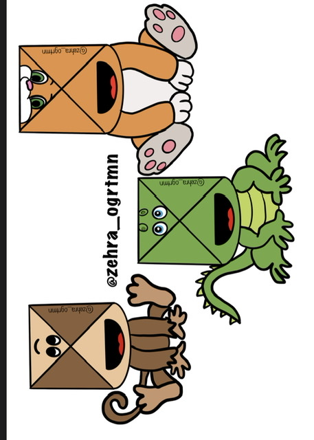 Sevimli Hayvanlar Kitap Ayraçları