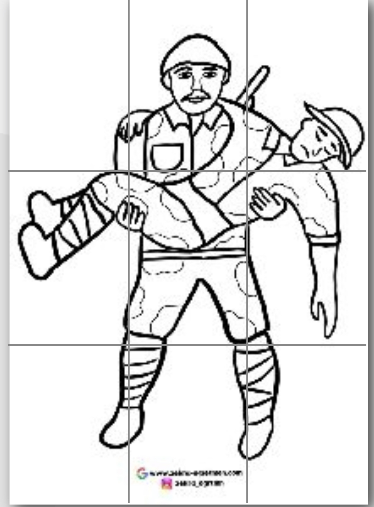 9 A4 Asker Taşıyan Asker RENKSİZ