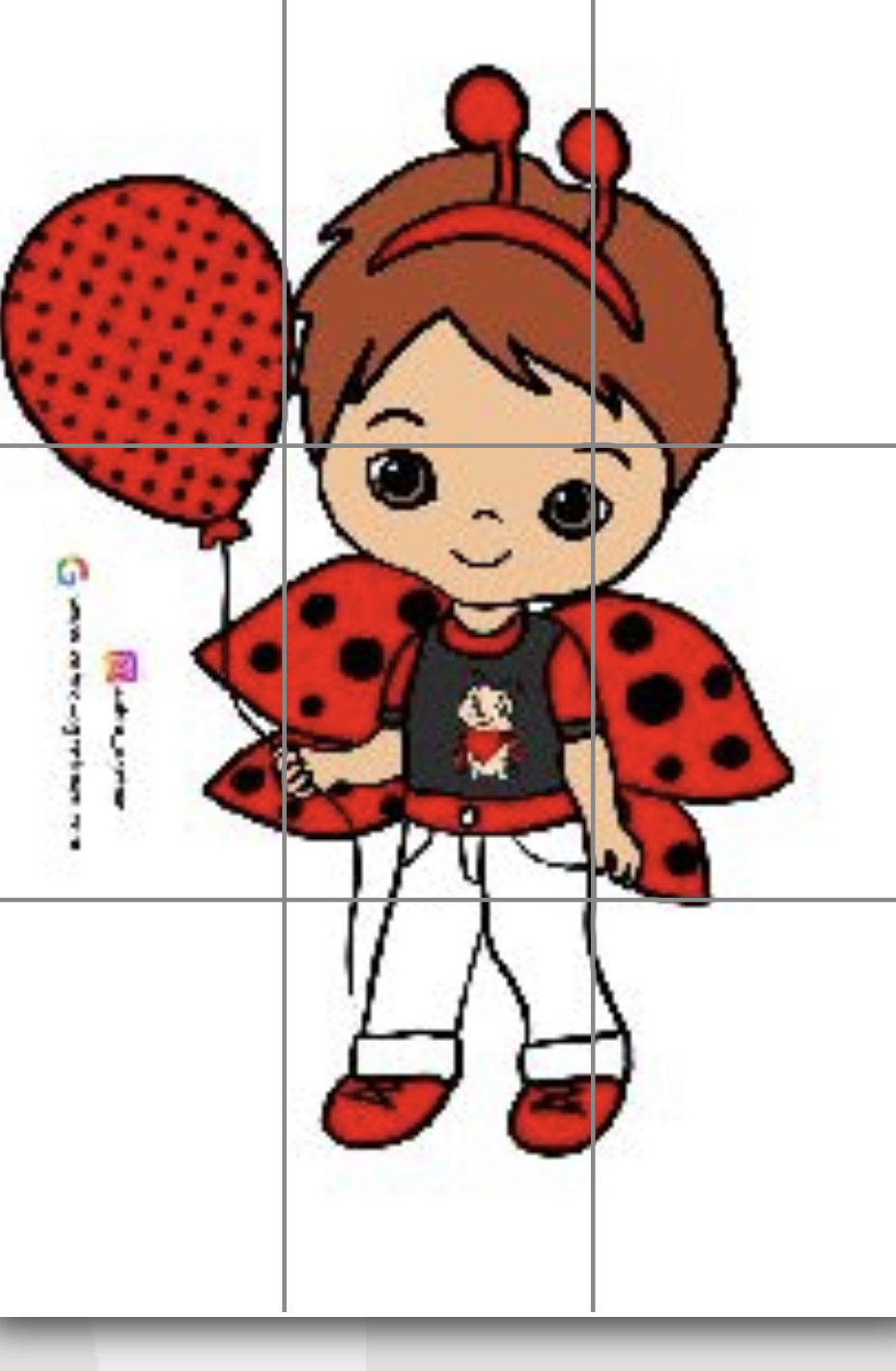 Uğur Böcekli Erkek 9 A4 ( RENKLİ RENKSİZ)