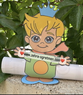 3 BOYUTLU KÜÇÜK PRENS KARNE KILIFI