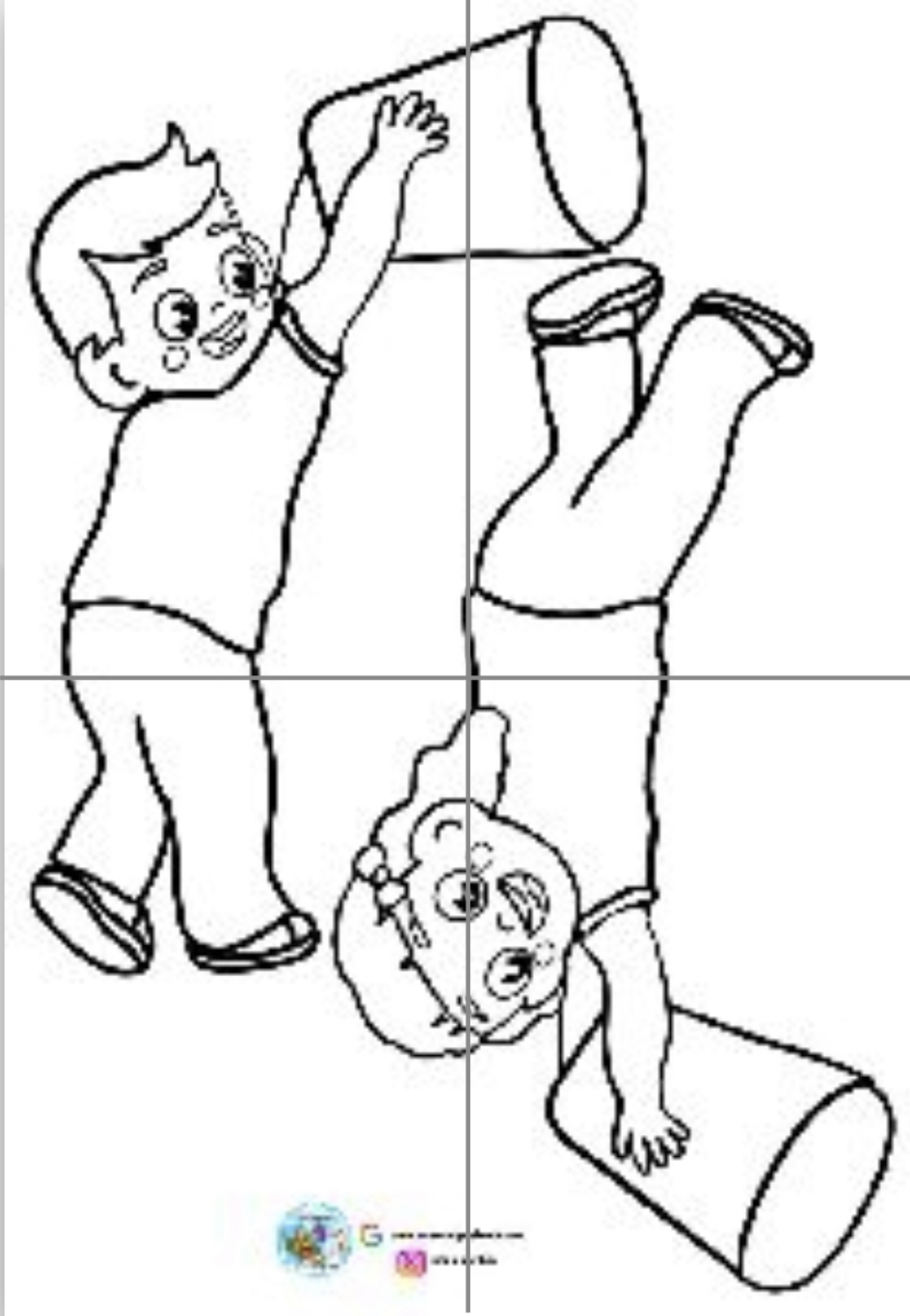 4 A4 Çocuk Görselleri RENKSİZ