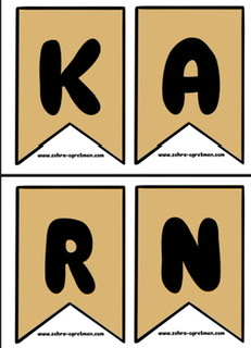 Karne Heyecanım Flama RENKLİ 1