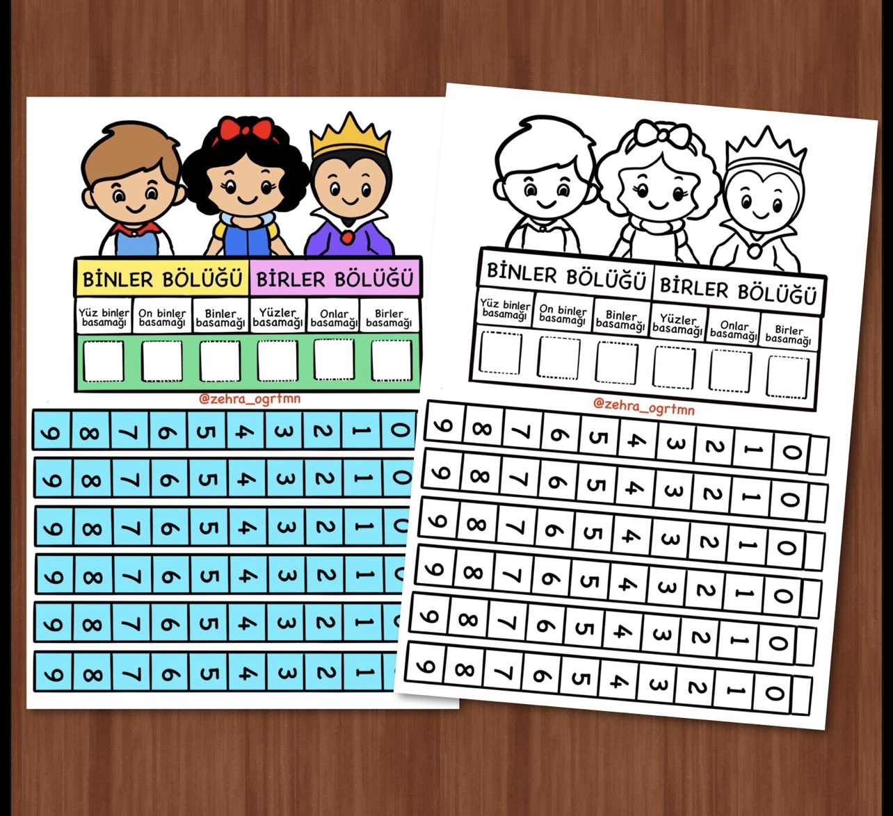 Dört Beş Altı Basamaklı Sayılar Etkinliği