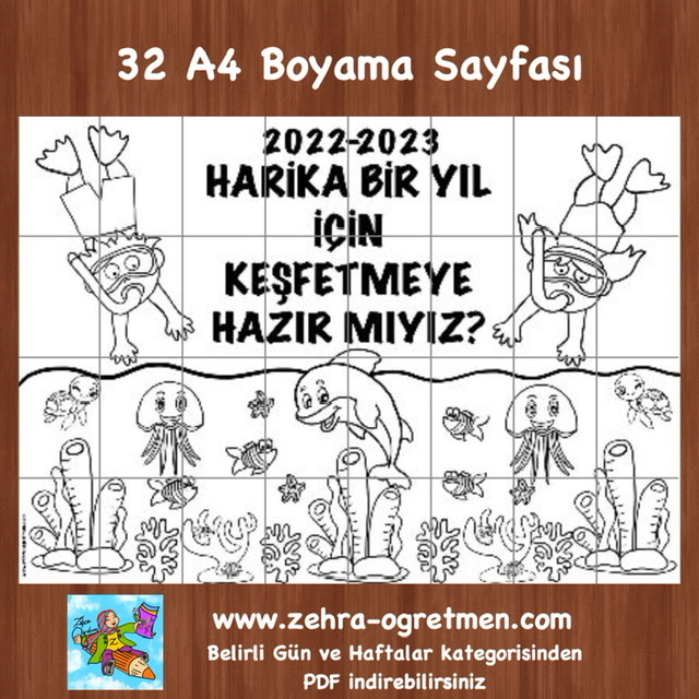 32 A4 Harika Bir Yıl İçin Keşfetmeye Hazır Mıyız Boyama Sayfası