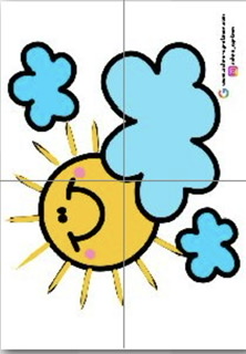 4 A4 Güneş Bulut RENKLİ RENKSİZ