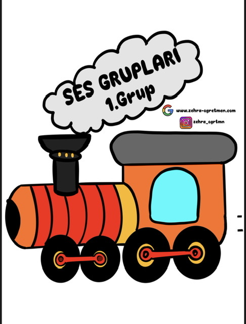 Ses Grupları Treni (1.Grup) BÜYÜK BOY RENKLİ