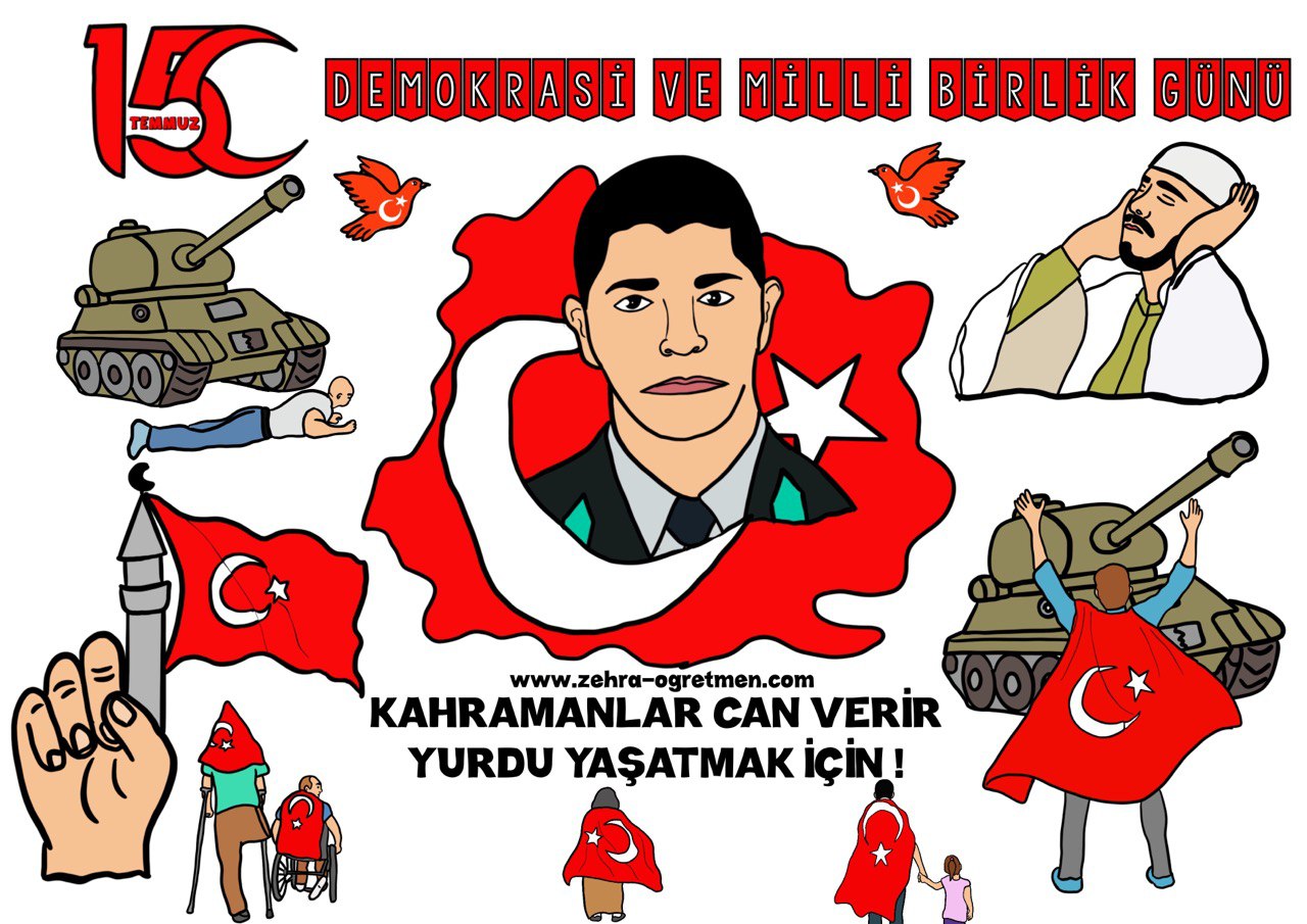 15 Temmuz Panoları A4 Görselleri Renkli