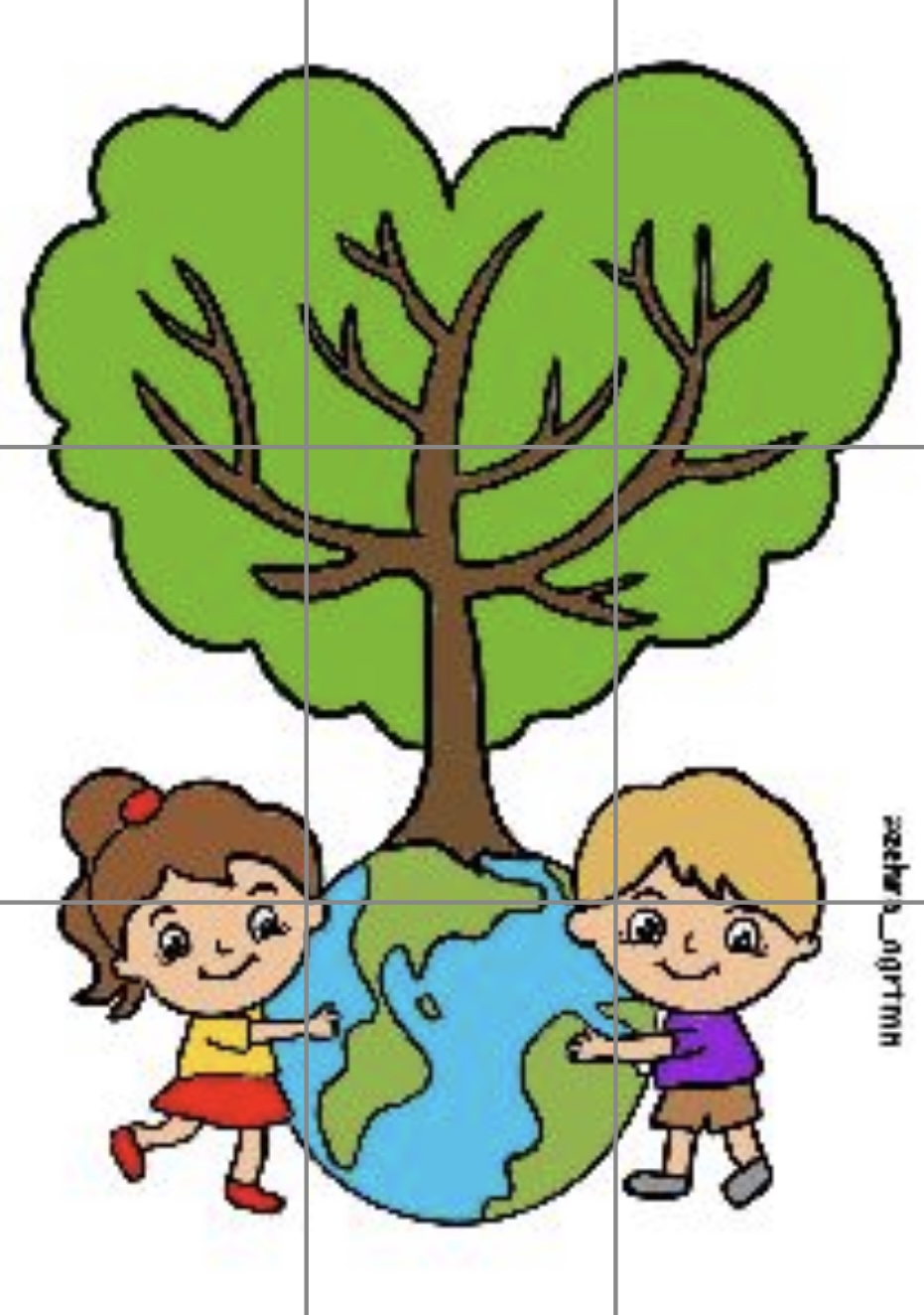 9 A4 Ağaç ve Çocuklar