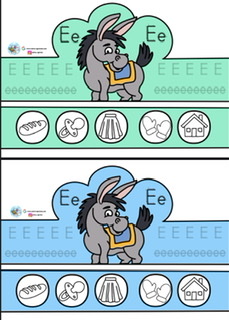 E Sesi Taçları RENKLİ BOYAMALI