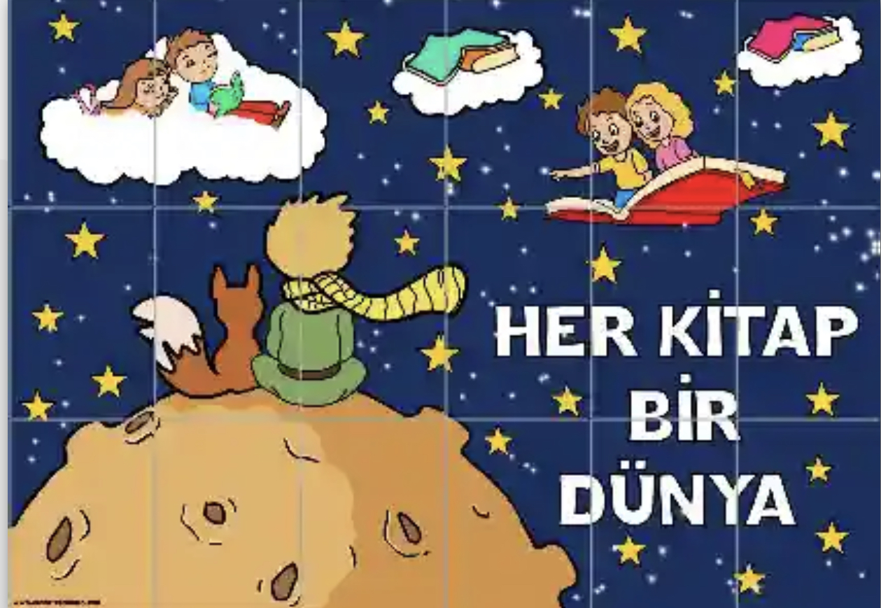 18 A4 Lacivert Arka Plan Her Kitap Bir Dünya