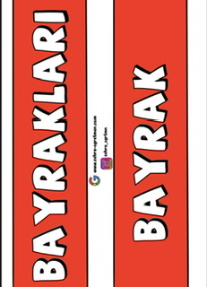 Bayrakları Bayrak Yapan Üstündeki Kandır Toprak Eğer Uğruna Ölen Varsa Vatandır Yazı Şablonu