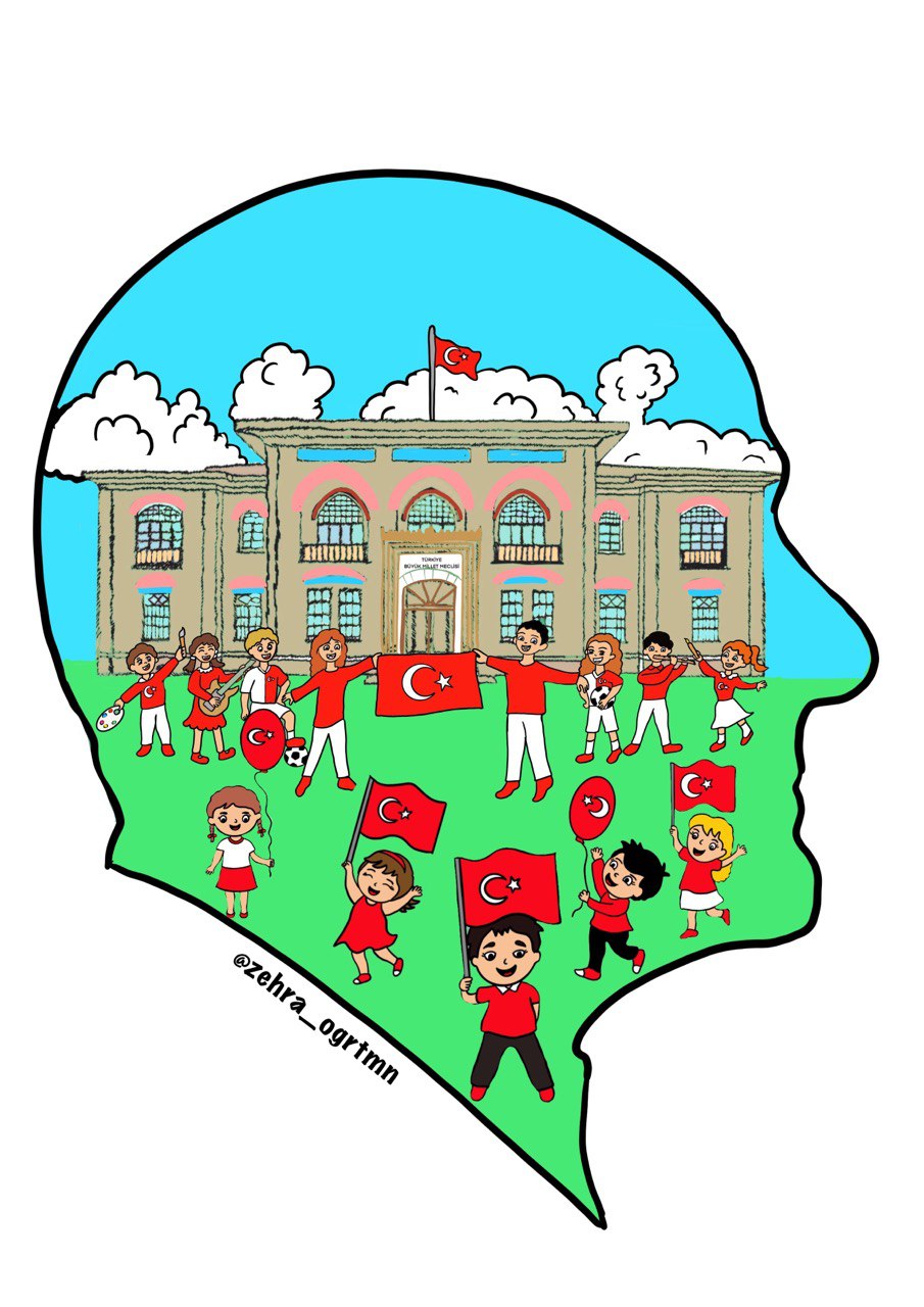 Atatürk Silüeti A4