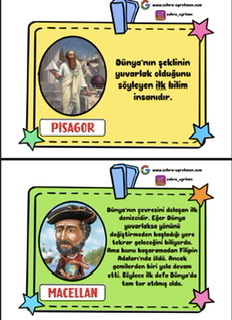 1.Konu Dünyanın Şekli Bilim Adamlarının Görüşleri ( RENKLİ)