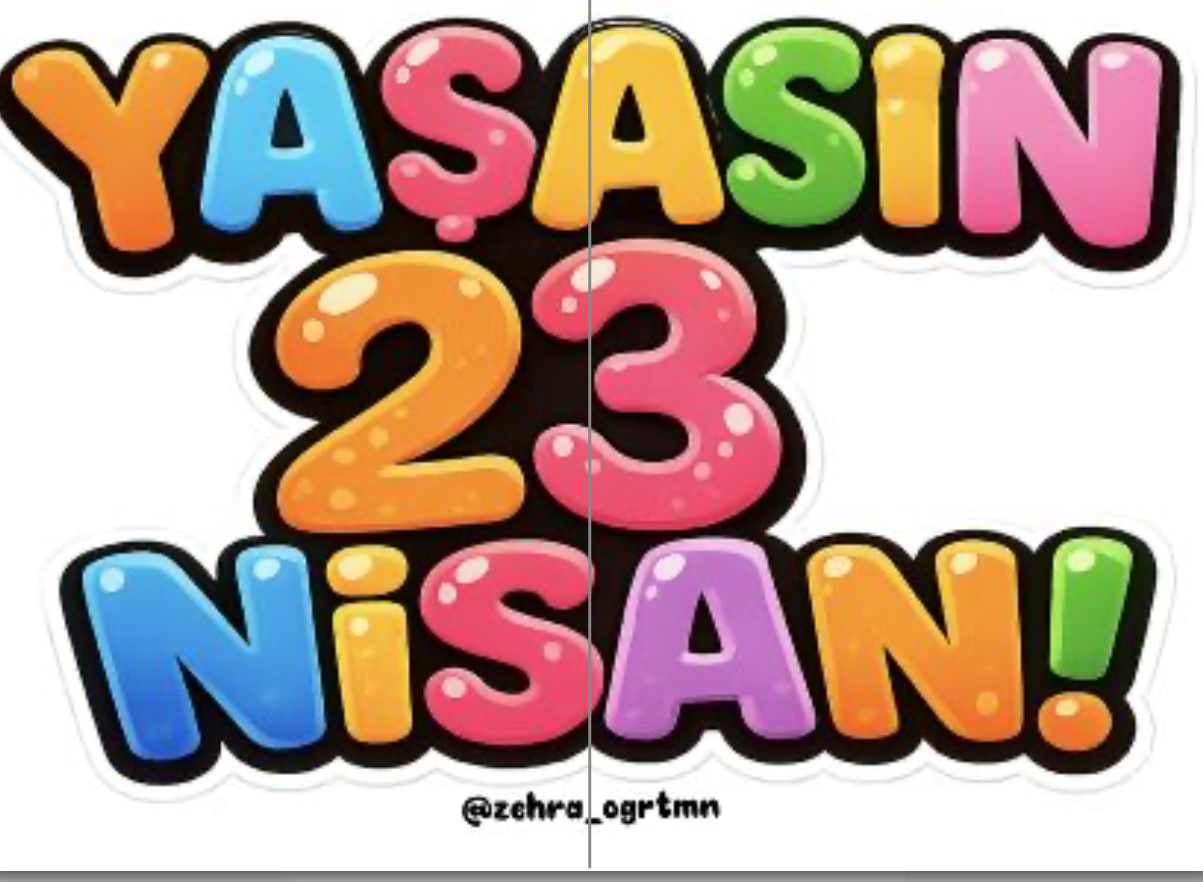 2 A4 23 Nisan Cam Süsleri