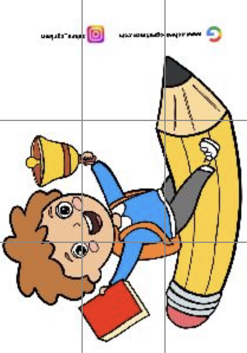 9 A4 İlköğretim Haftası Pano  Kalemli Çocuk RENKLİ