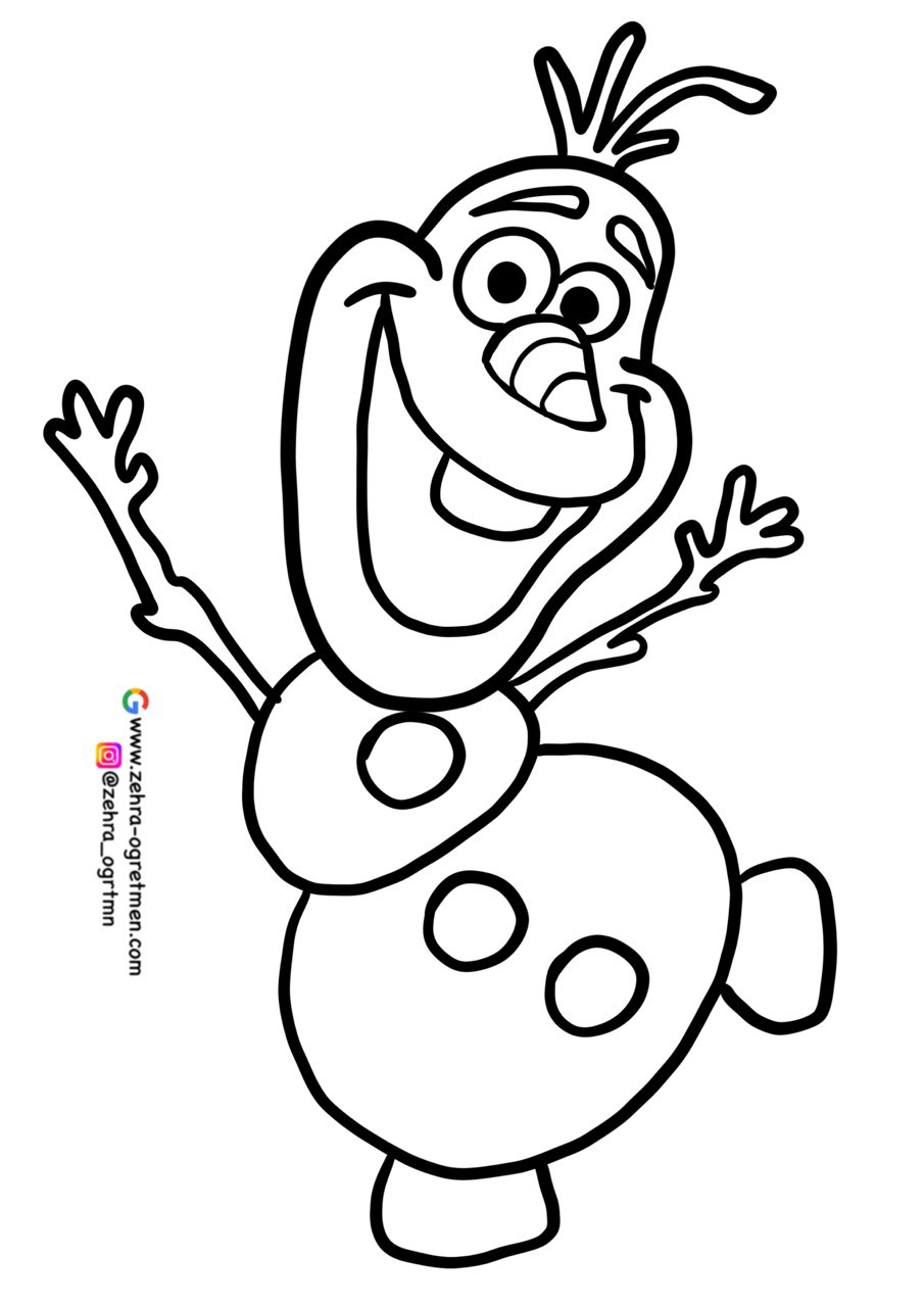 ( 9 A4) Olaf 1 RENKSİZ