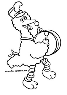 4 A4 Susam Sokağı Karakteri 4 RENKSİZ