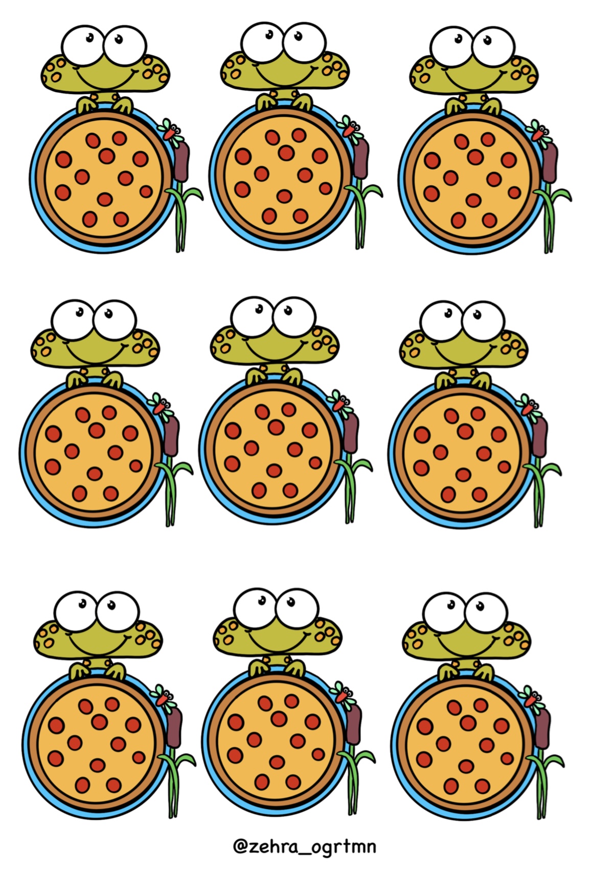 Deftere Yapıştırmalık Kesirler