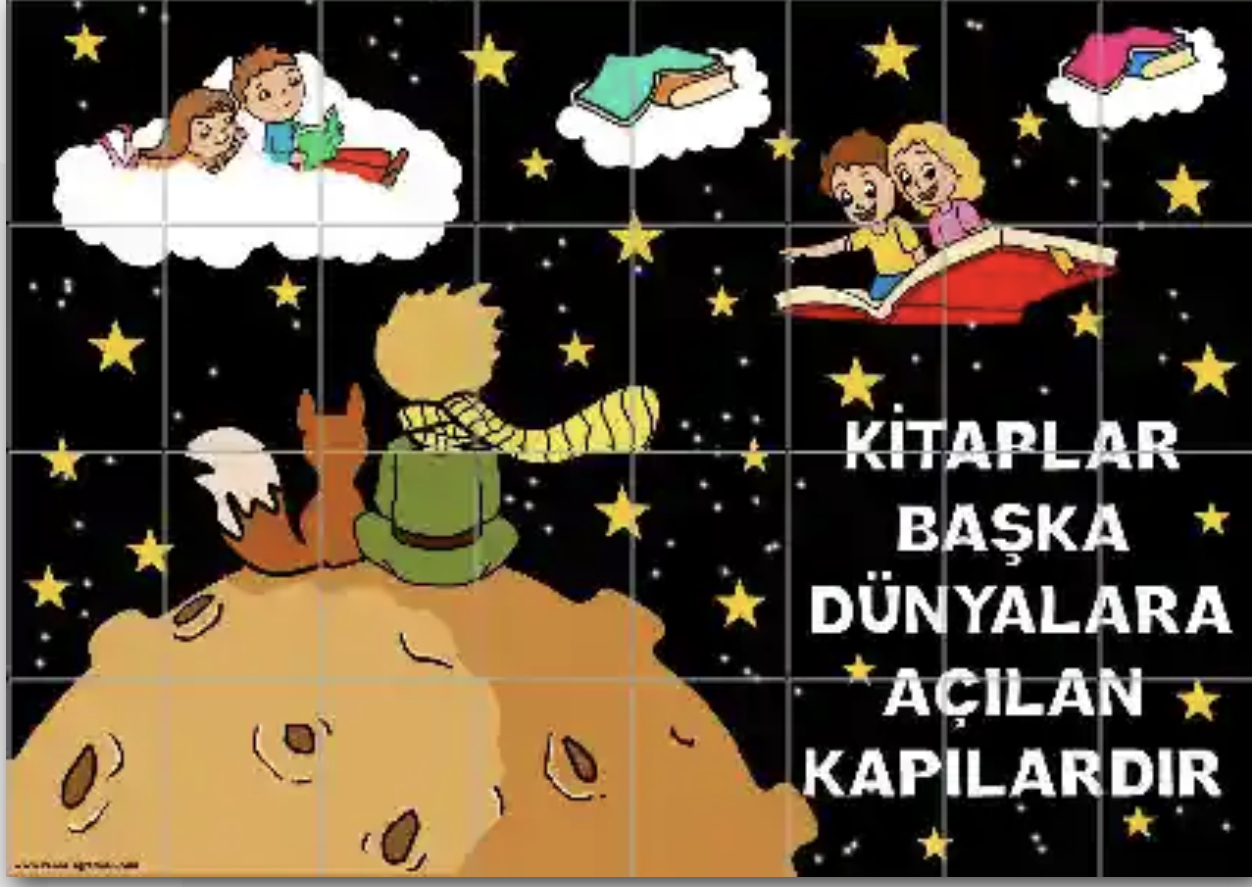 32 A4 Siyah Arka Planlı Kitaplar Başka Dünyalara Açılan Kapılardır