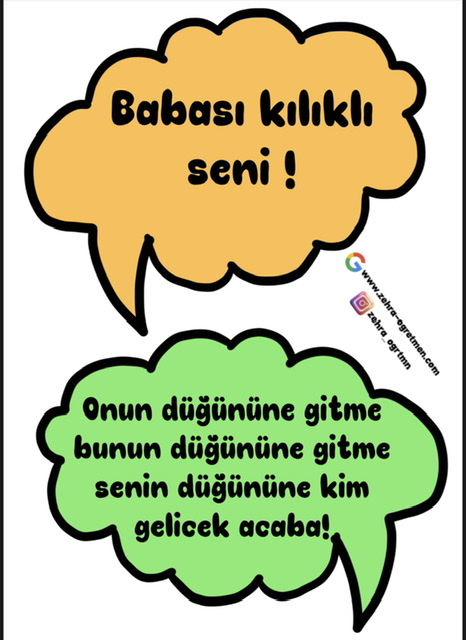 Anne Sözleri Küçük Boy RENKLİ