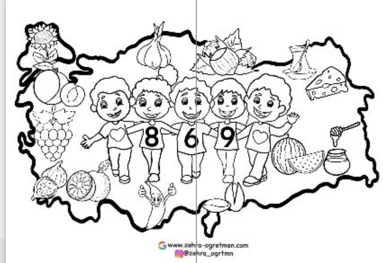 869 Yerli Malı Haritası ( 2 A4 RENKSİZ)