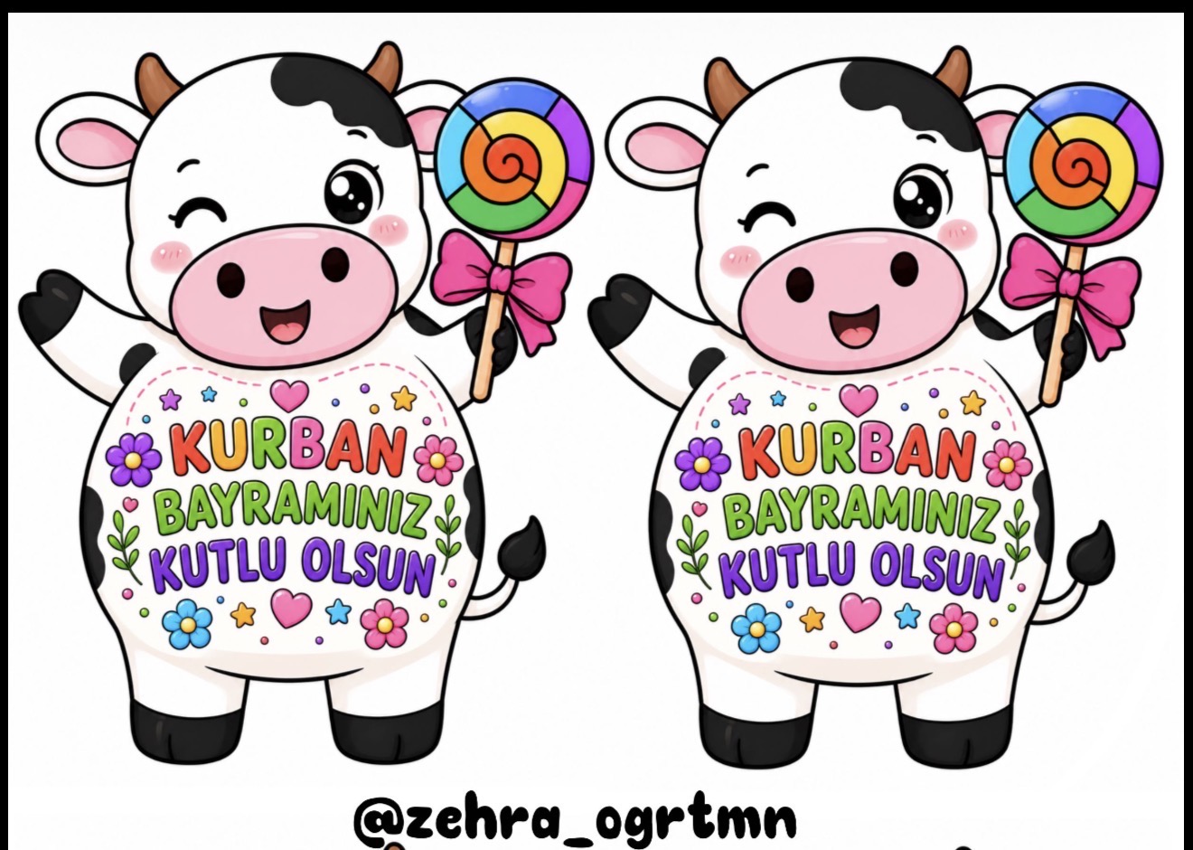 Kurban Bayramı Harçlık Kartları