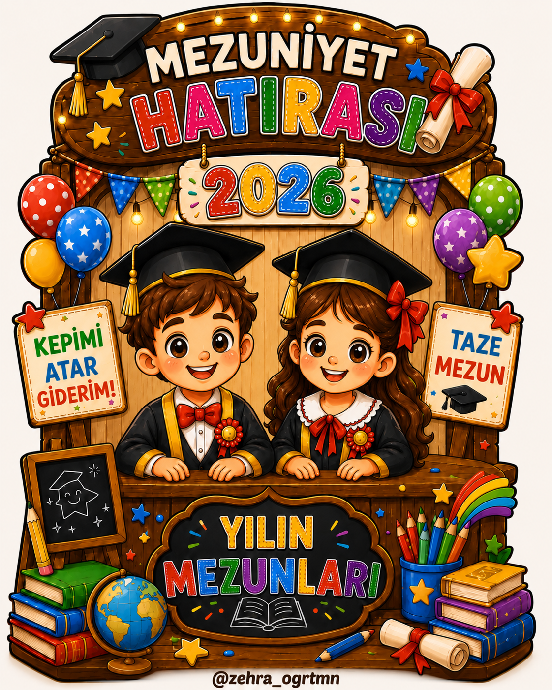 36 A4 Mezuniyet Hatırası Yılın Mezunları